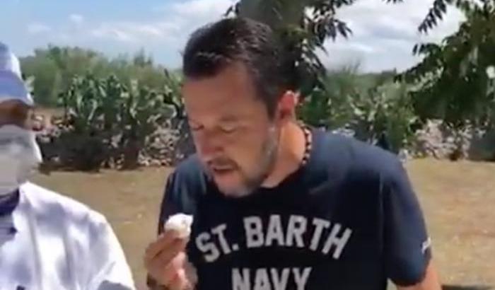 Per Salvini oggi 'lacrime e sangue' fanno rima con olio e mozzarella