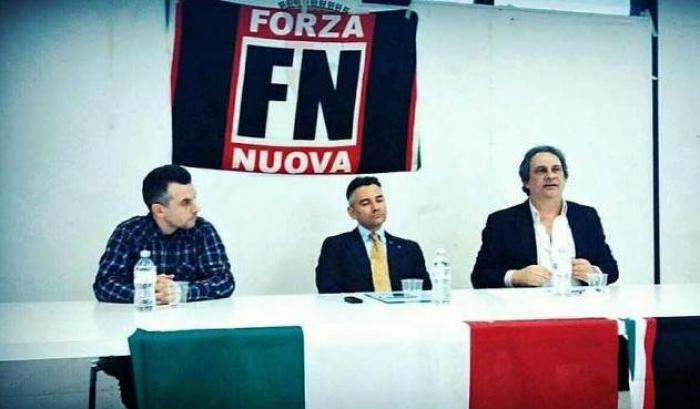 L'avvocato Solari candidato a sindaco di Piacenza per Forza Nuova accanto a Roberto Fiore