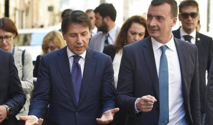 Giuseppe Conte e Rocco Casalino