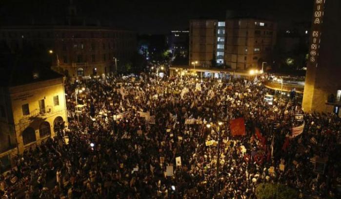 Proteste a Gerusalemme contro Netanyahu