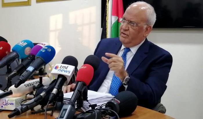 Erekat: "La Lega Araba non deve tradire il popolo palestinese"