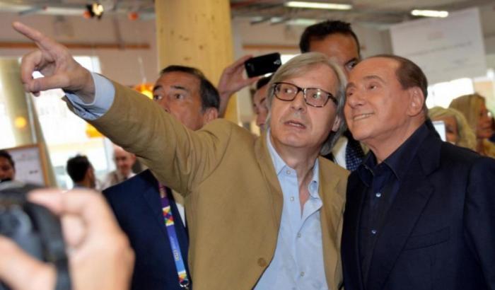 Sgarbi e Berlusconi