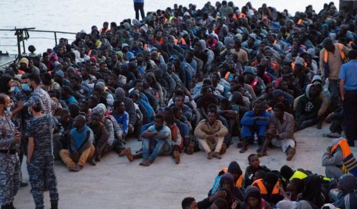 Migranti sotto il controllo dei libici