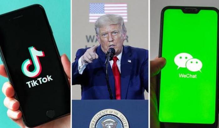 Stop a TikTok e WeChat negli Usa: Trump vieta il download delle app cinesi