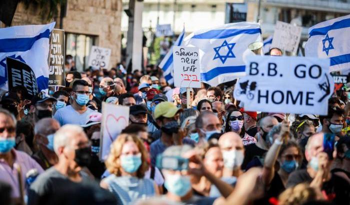 Proteste contro Netanyahu