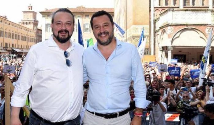 Alan Fabbri con Salvini