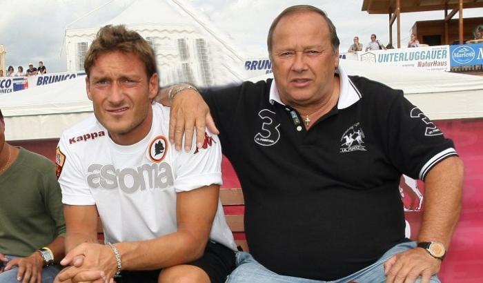Francesco Totti con il padre Enzo