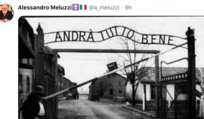 Meluzzi doppio negazionista: pur di irridere il Covid offende le vittime della Shoah