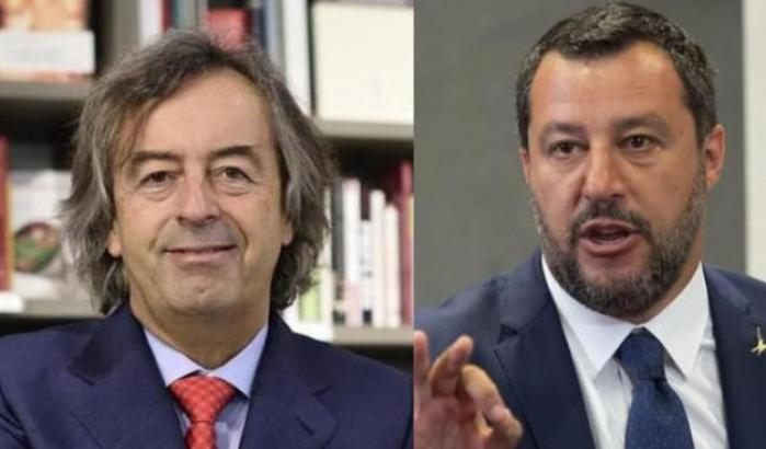 Burioni con Salvini 'si arrende': "Se fa il complottista inutile parlarci"