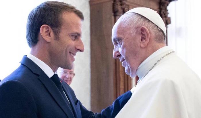 00058661-papa-francesco-ed-emmanuel-macron Papa Francesco ed Emmanuel Macron