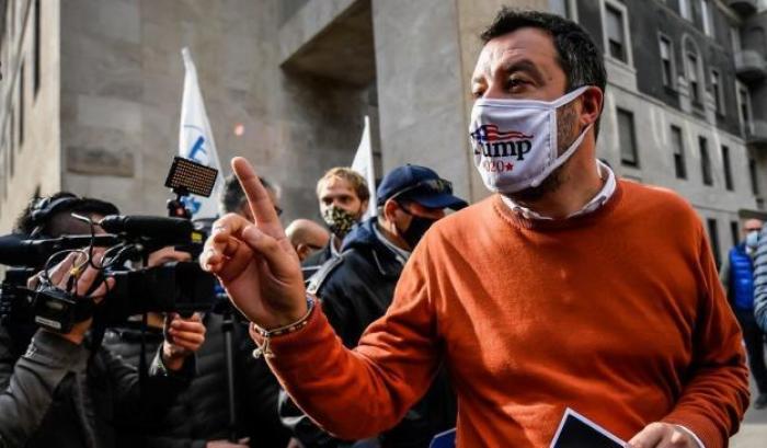 623 morti di Covid ma Salvini che negava l'emergenza sanitaria pensa a cavalcare il malcontento