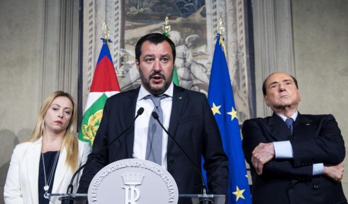 Meloni, Salvini e Berlusconi