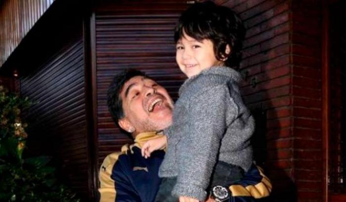 Maradona e il figlio Dieguito Fernando