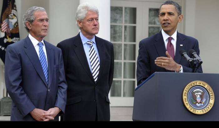 Barack Obama, George W.Bush e Bill Clinton 