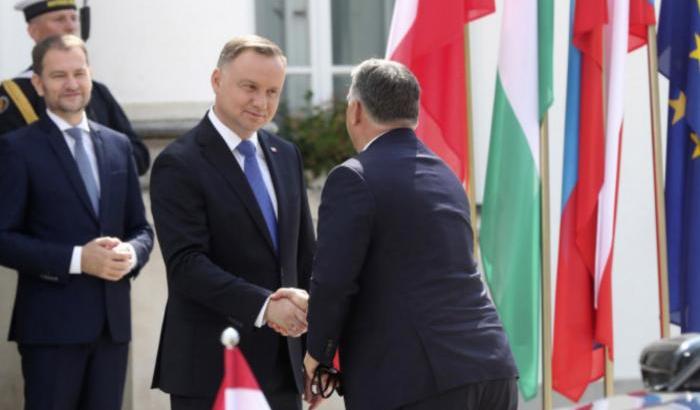 Il presidente della Polonia Duda e Orban