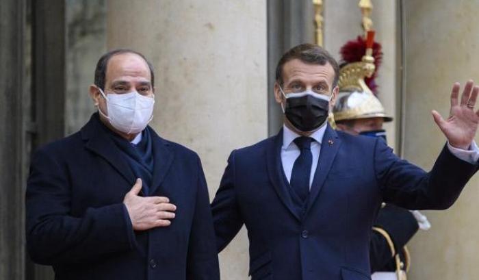Macron e Al Sisi