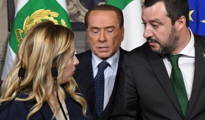 Berlusconi, Salvini e Meloni