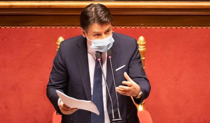 Giuseppe Conte al Senato