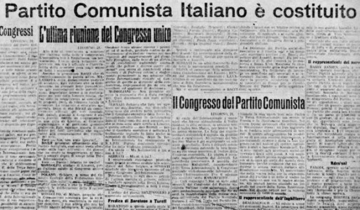 La notizia della nascita del Partito Comunista