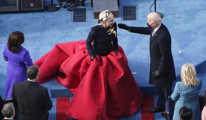Lady Gaga e Joe Biden