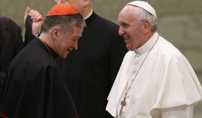 Il cardinale Blase Cupich con papa Francesco