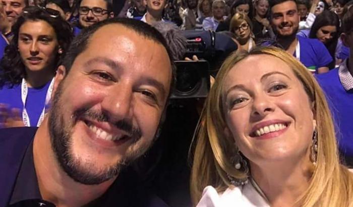 Salvini e Giorgia Meloni