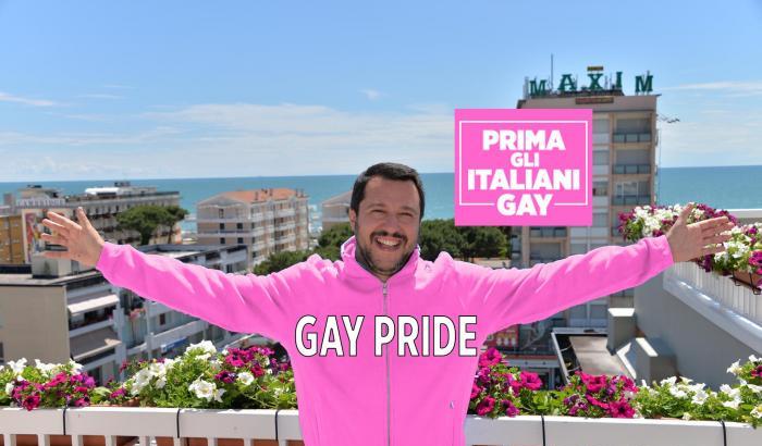 Salvini, se vuoi fare il gay friendly inizia con lo sbattere fuori gli omofobi dalla Lega