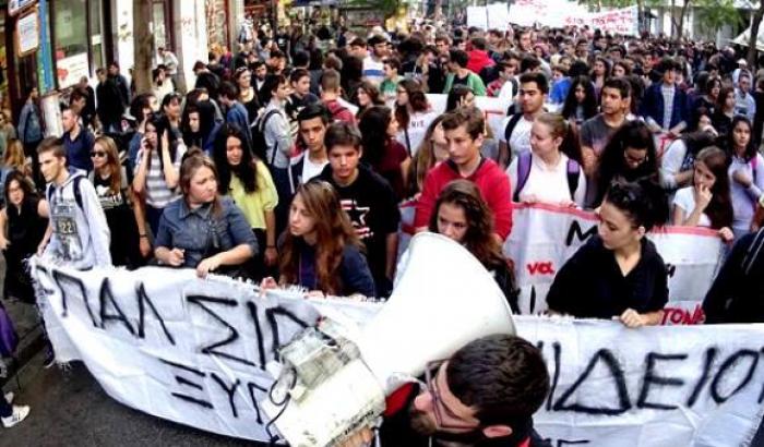 Proteste studentesche in Grecia