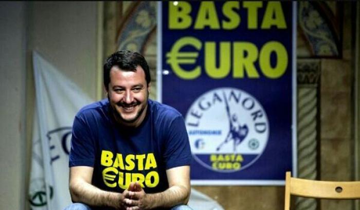 Il finto-europeismo di Salvini esce fuori: "Di irreversibile solo la morte, non l'euro"