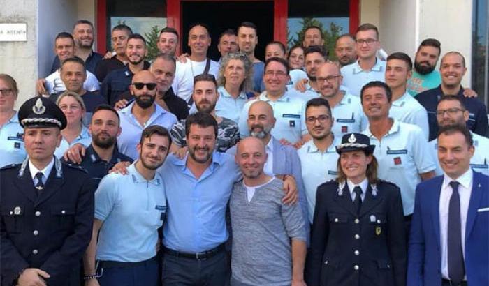 Salvini a San Gimignano