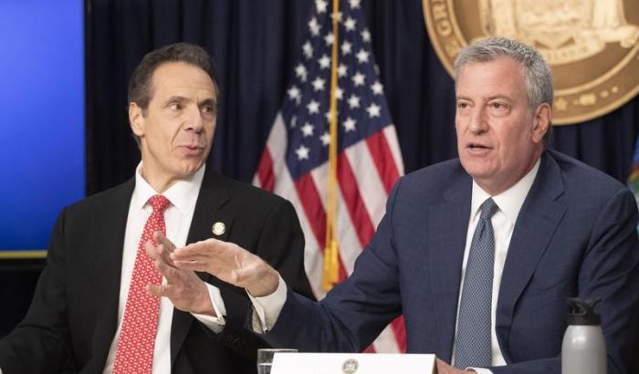 Andrew Cuomo e Bill De Blasio