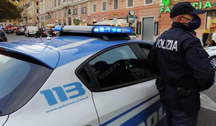 Intervento della Polizia per un festino al Pigneto, Roma