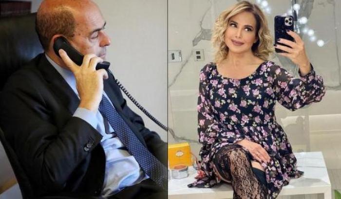 "Zingaretti esci da questo corpo", il segretario del Pd ringrazia su Twitter il lavoro di Barbara D'Urso