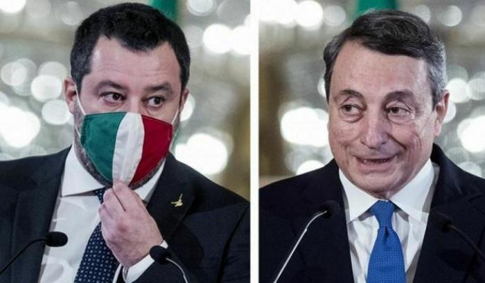 Salvini non vuole i weekend rossi e tira Draghi per la giacca (mentre sono già pieni gli ospedali)