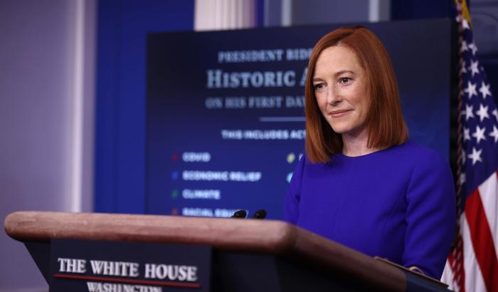 La portavoce della Casa Bianca Jen Psaki