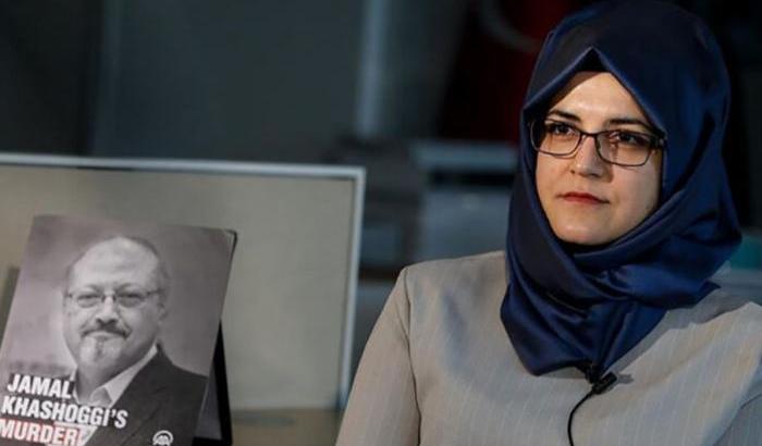 Hatice Cengiz, fidanzata del reporter Jamal Khashoggi