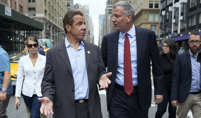 Andrew Cuomo e Bill de Blasio