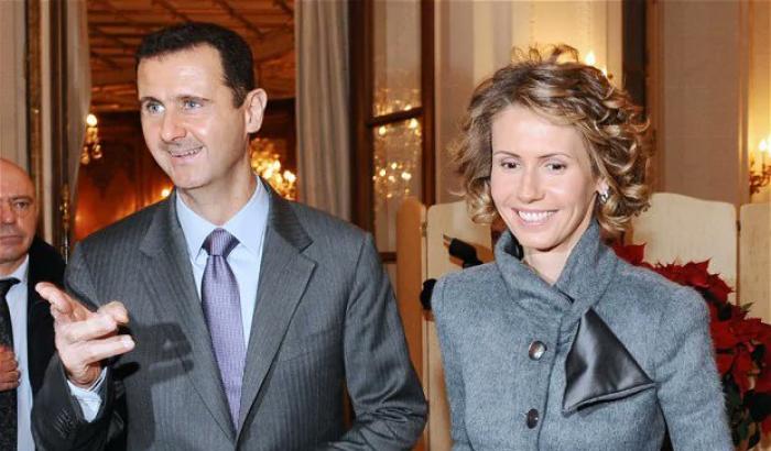 Asma Assad e suo marito, il presidente siriano Bashar al-Assad