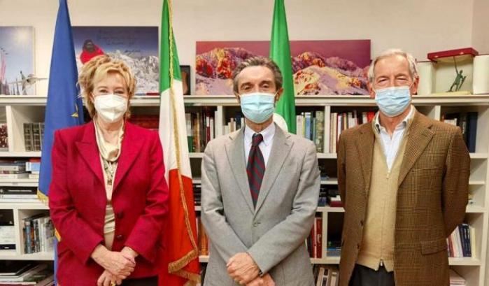 Moratti, Fontana e Bertolaso