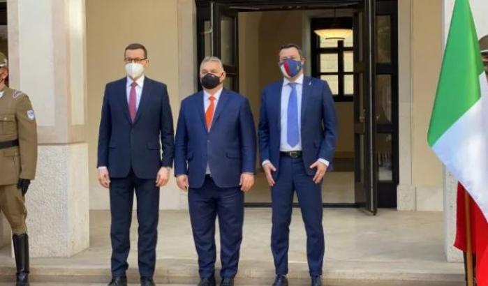 Salvini, Orban e Mateusz Morawiecki