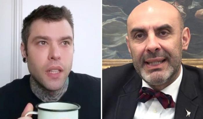 Pillon sfotte Fedez per il suo appoggio al Ddl Zan, la replica: "Argomenti da vero senatore..."