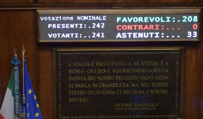 La votazione in Senato