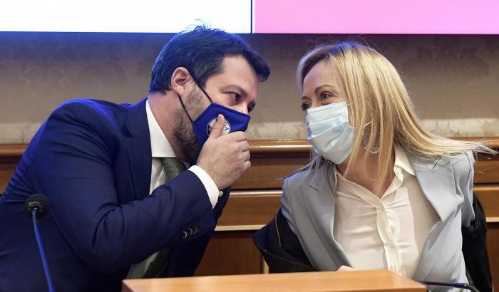 Matteo Salvini e Giorgia Meloni