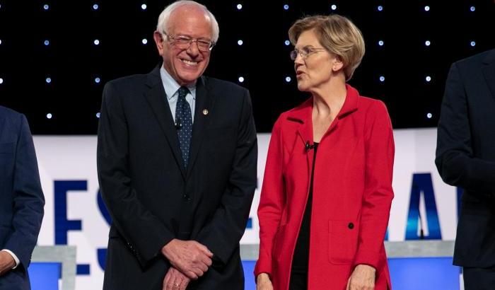 Sanders e Elizabeth Warren