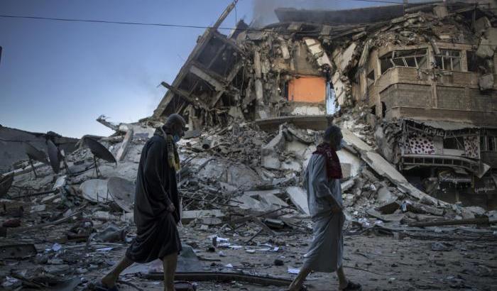 Distruzione nella striscia di Gaza