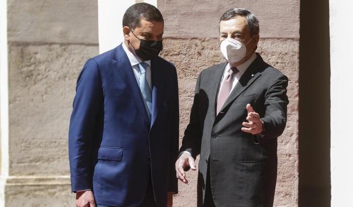 0005B465-il-premier-della-libia-abdul-hamid-dbeibah-e-draghi Il premier della Libia Abdul Hamid Dbeibah e Draghi