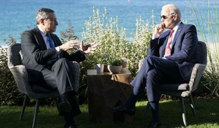 Draghi e Biden al G7