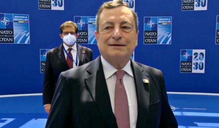 Draghi alla riunione della Nato