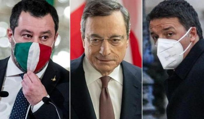 Salvini, Draghi, Renzi