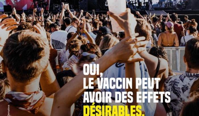 In Francia campagna pro-vax a suon di baci: "I vaccini hanno effetti desiderabili"